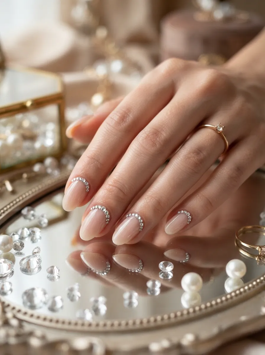 Jewel Cuticle Nails