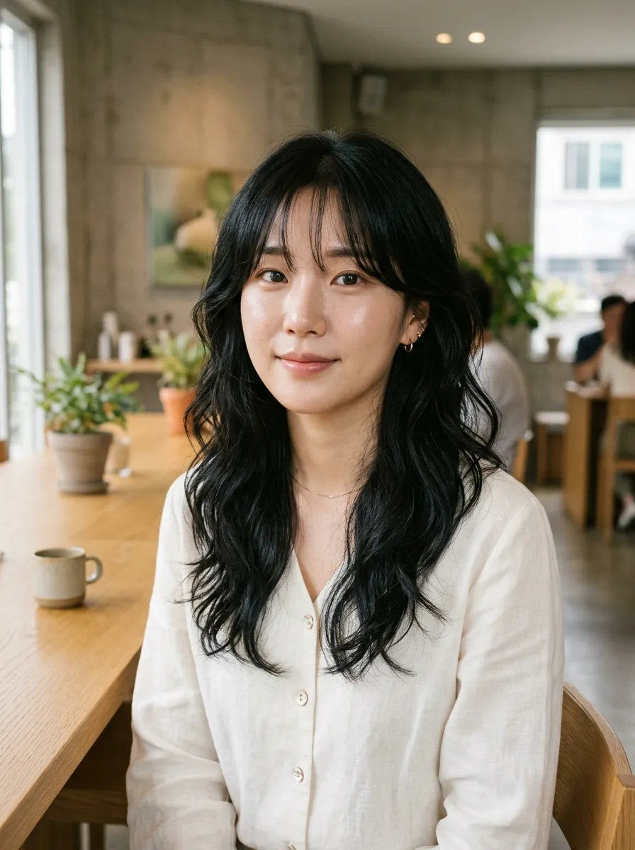 Korean Wolf Cut Waves