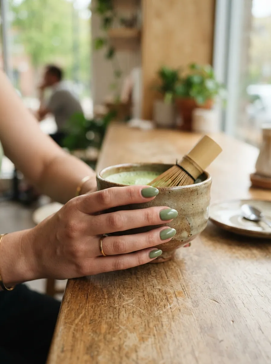 Matcha Green Nails