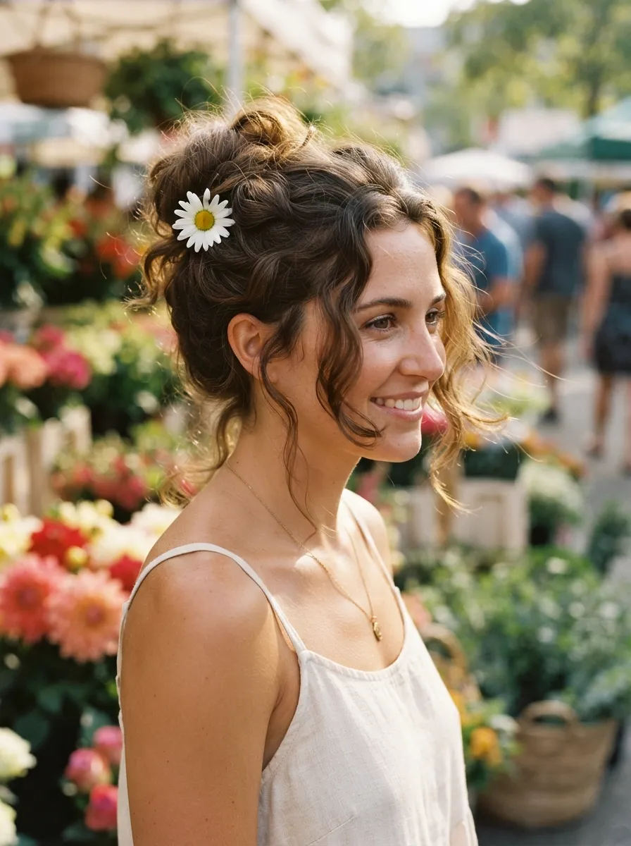 Messy Bun Flower
