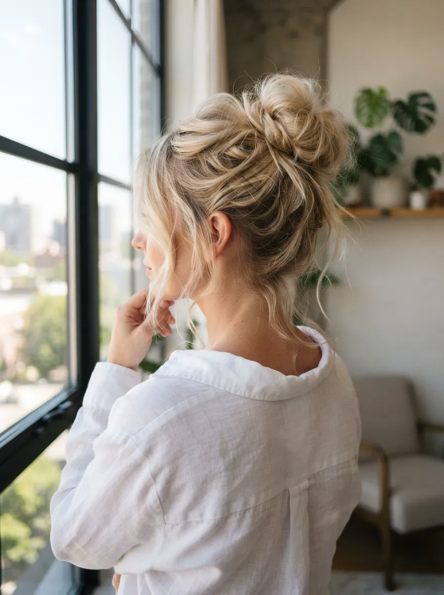 Messy Up Hairstyle
