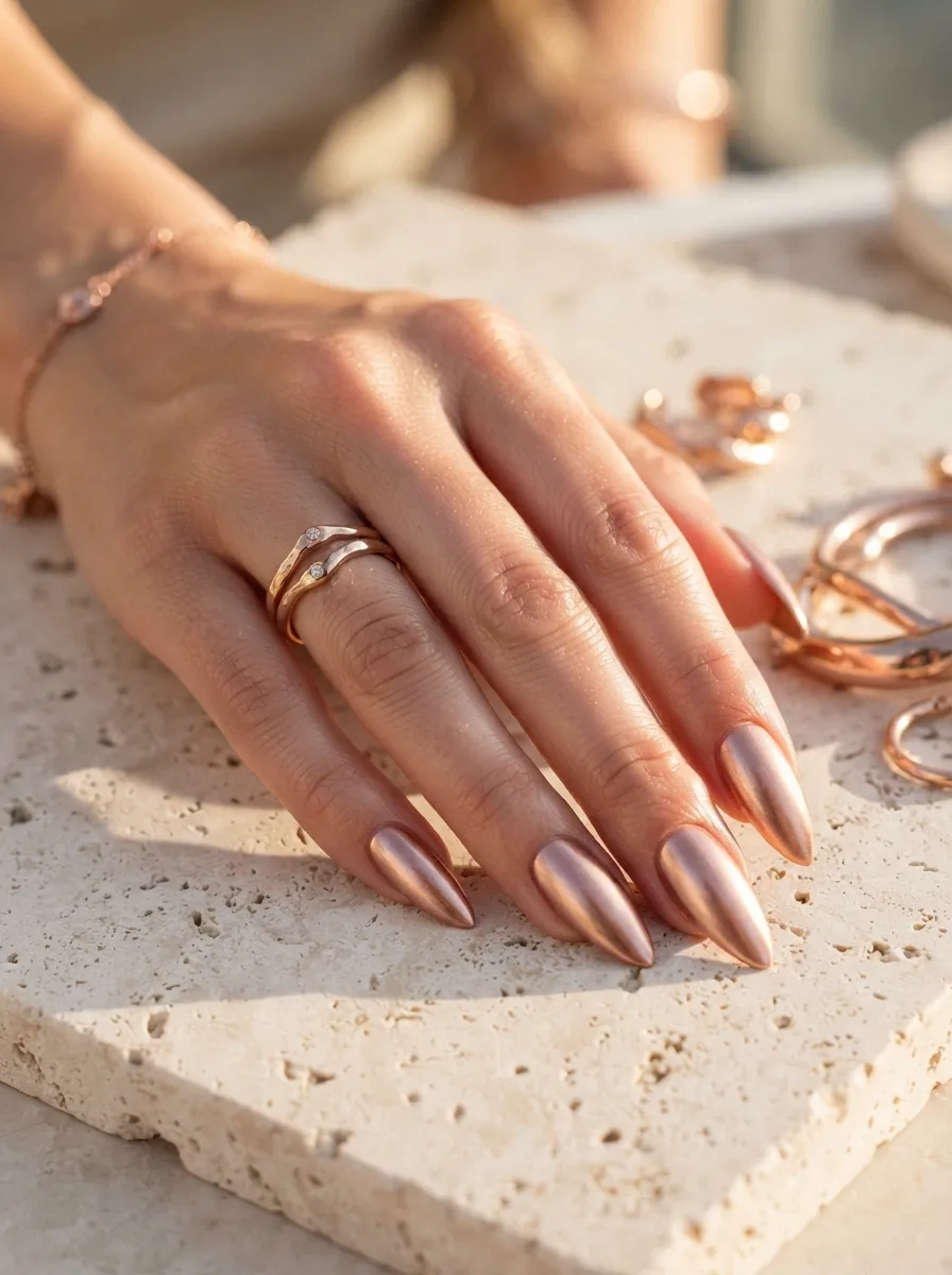 Metallic Rose Gold