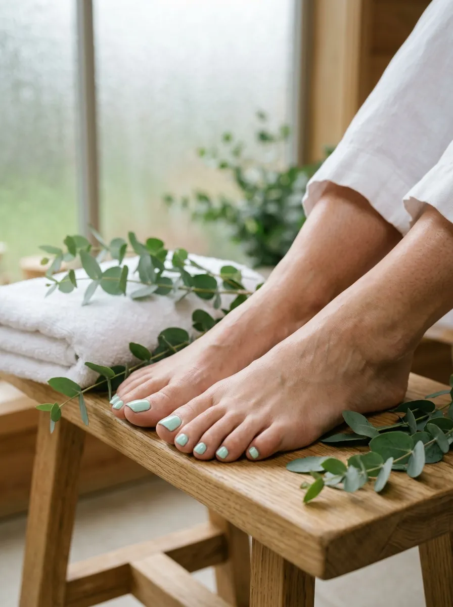 Mint Green Toes