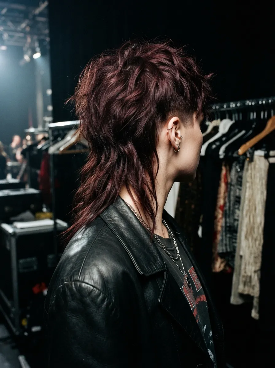 Modern Disheveled Mullet