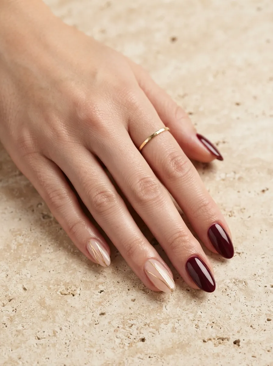 Nude Gold Lines