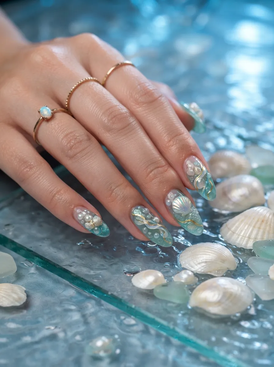 Ocean Fairytale Nails