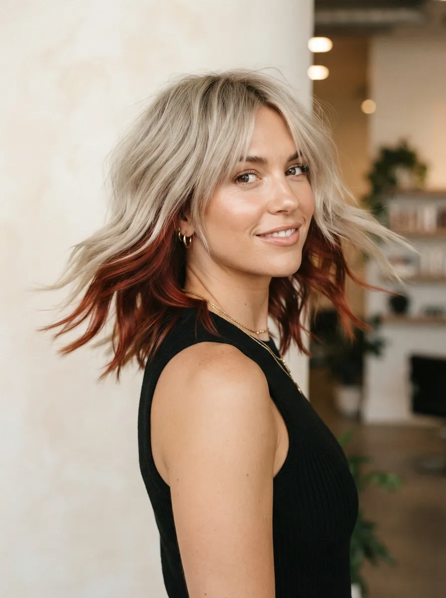 Pearl Beige Blonde Shag