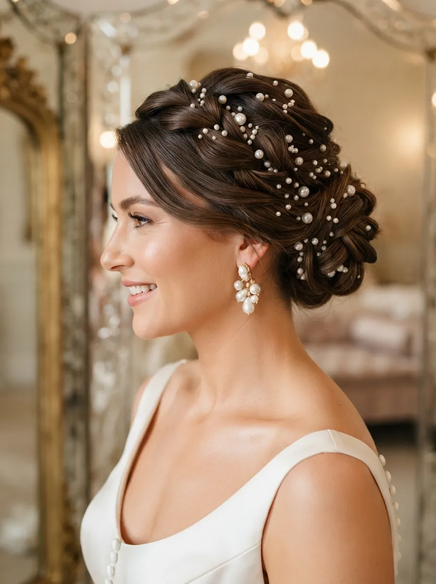 Pearlcore Twisted Updo
