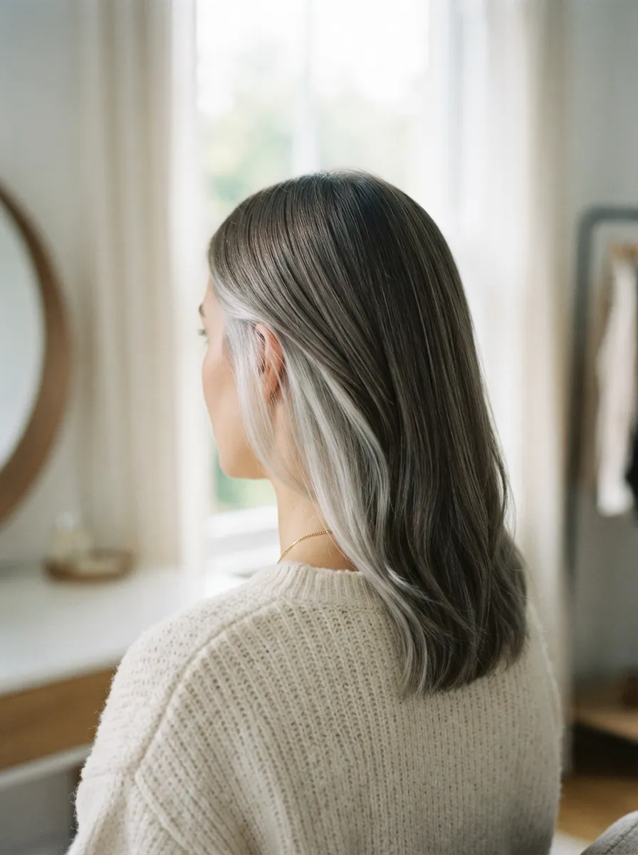 Peekaboo Silver Strands