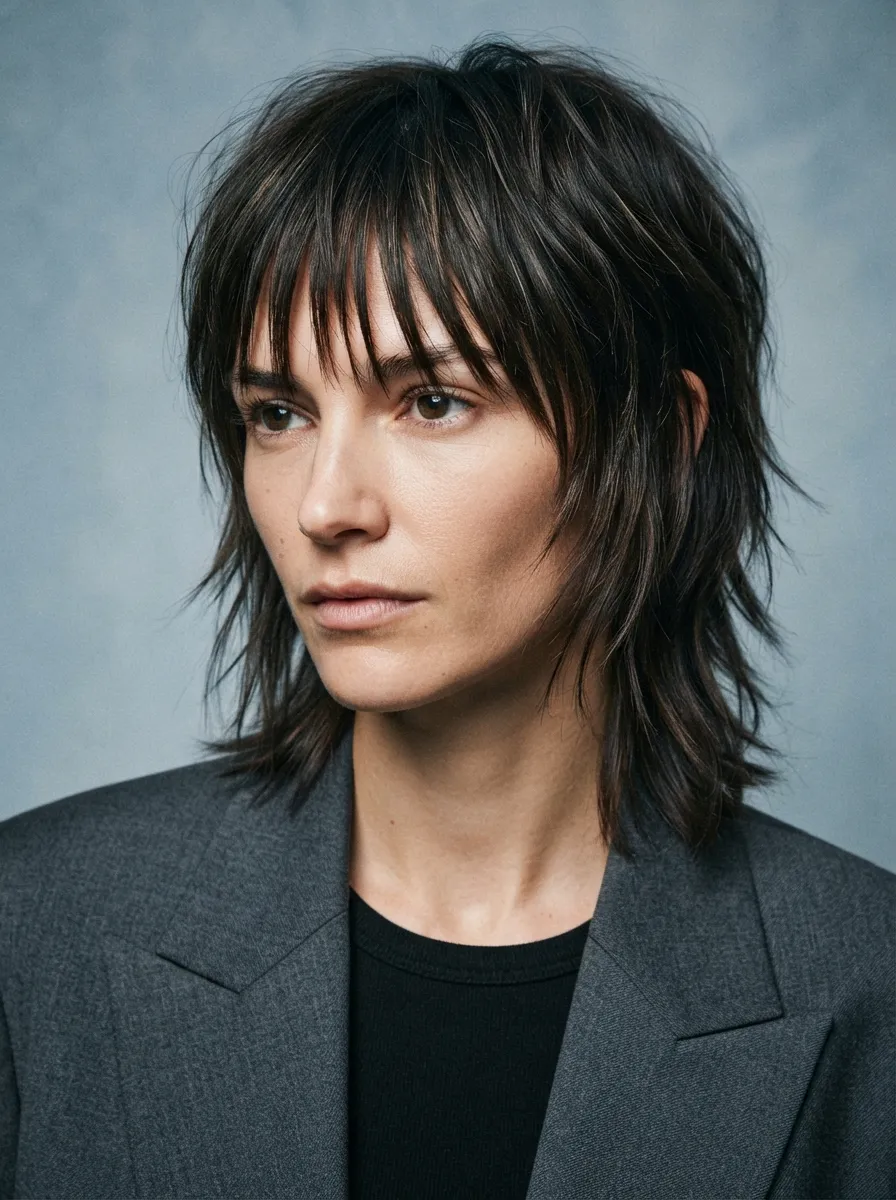 Piecey Bangs Shag Cut