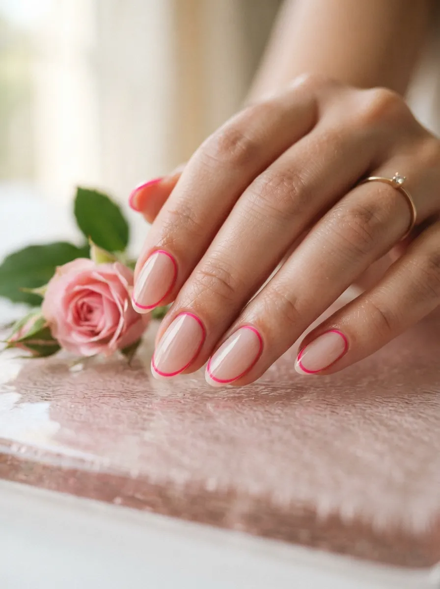 Pink Outline French