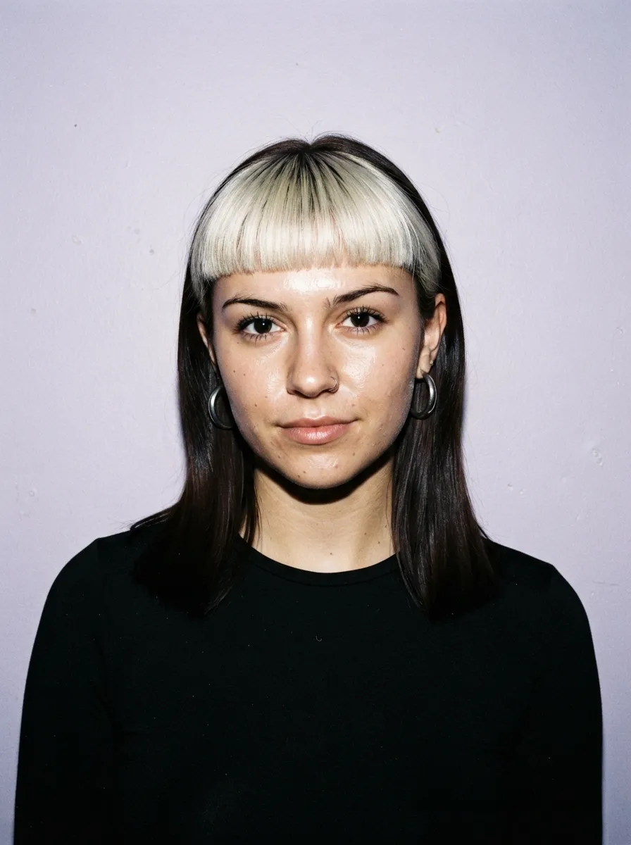 Platinum Bleached Bangs