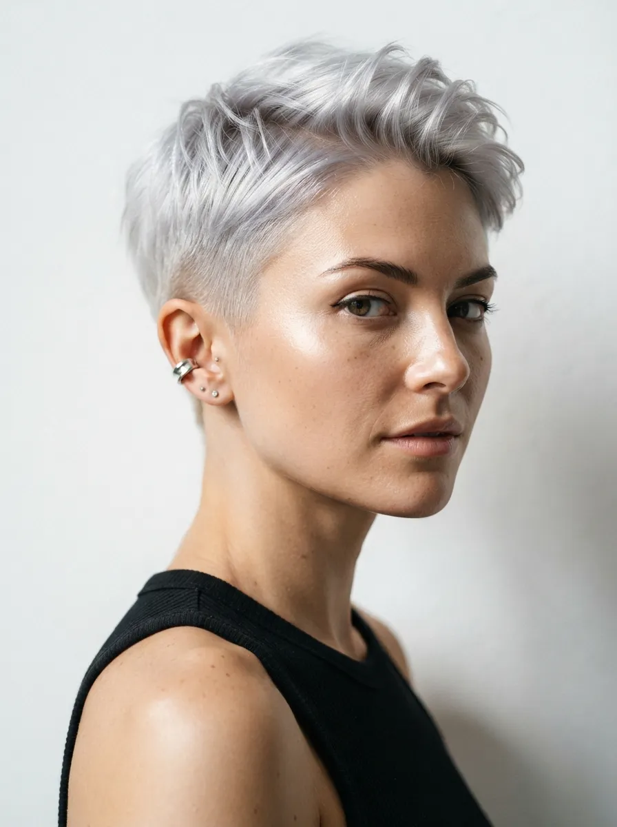 Platinum Pixie Cut