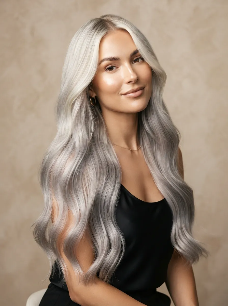 Platinum Silver Balayage