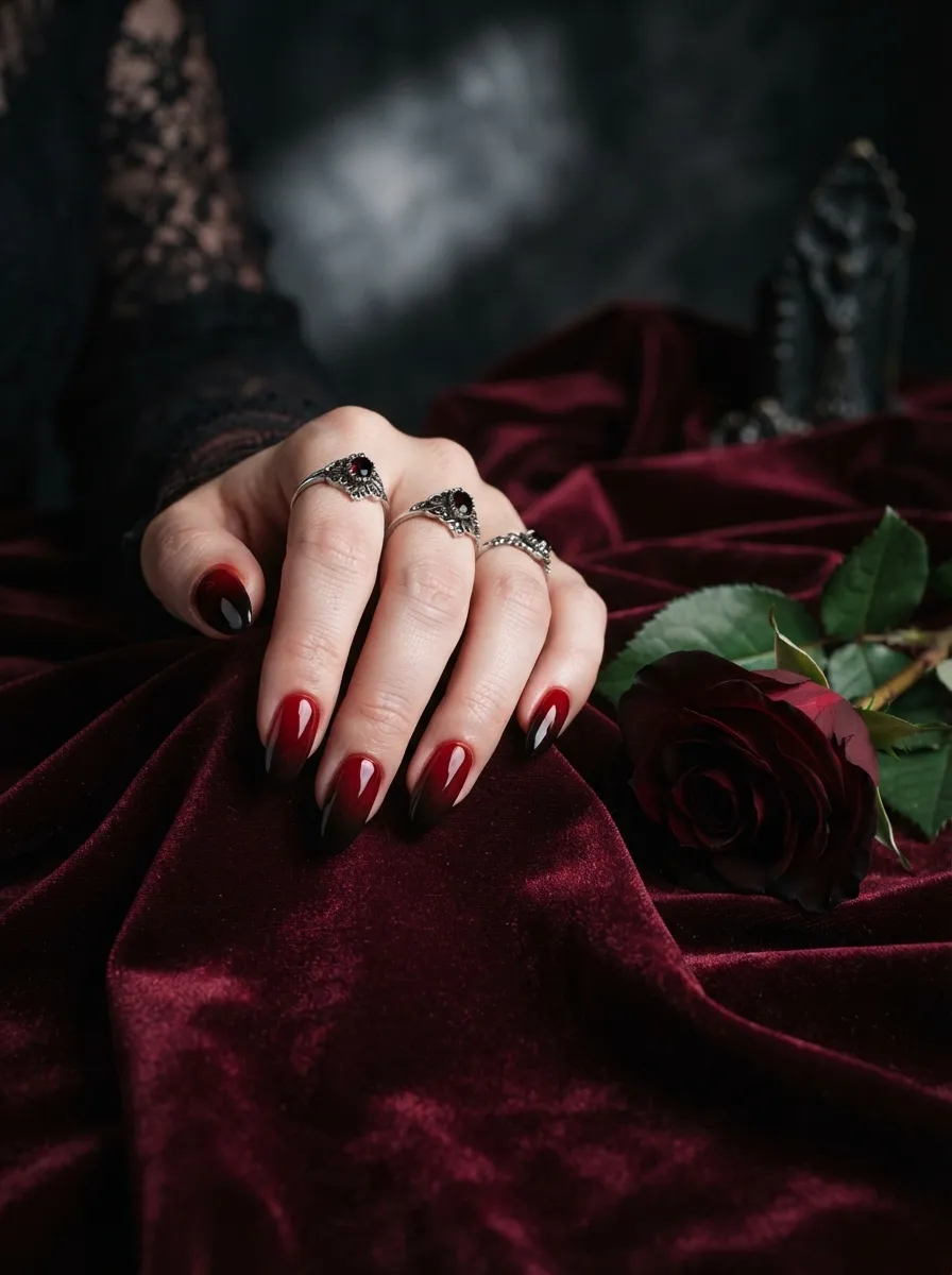 Red Black Ombre