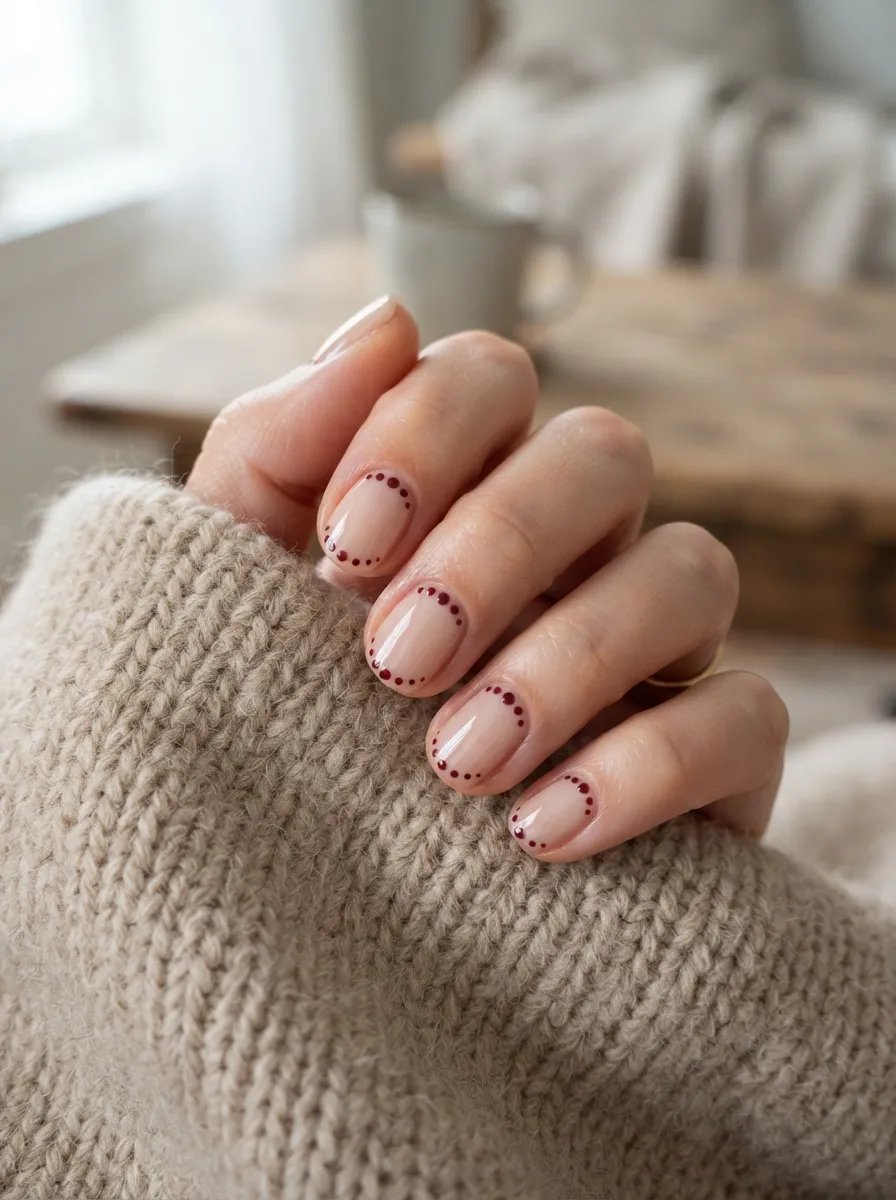Reverse Dotted Mani