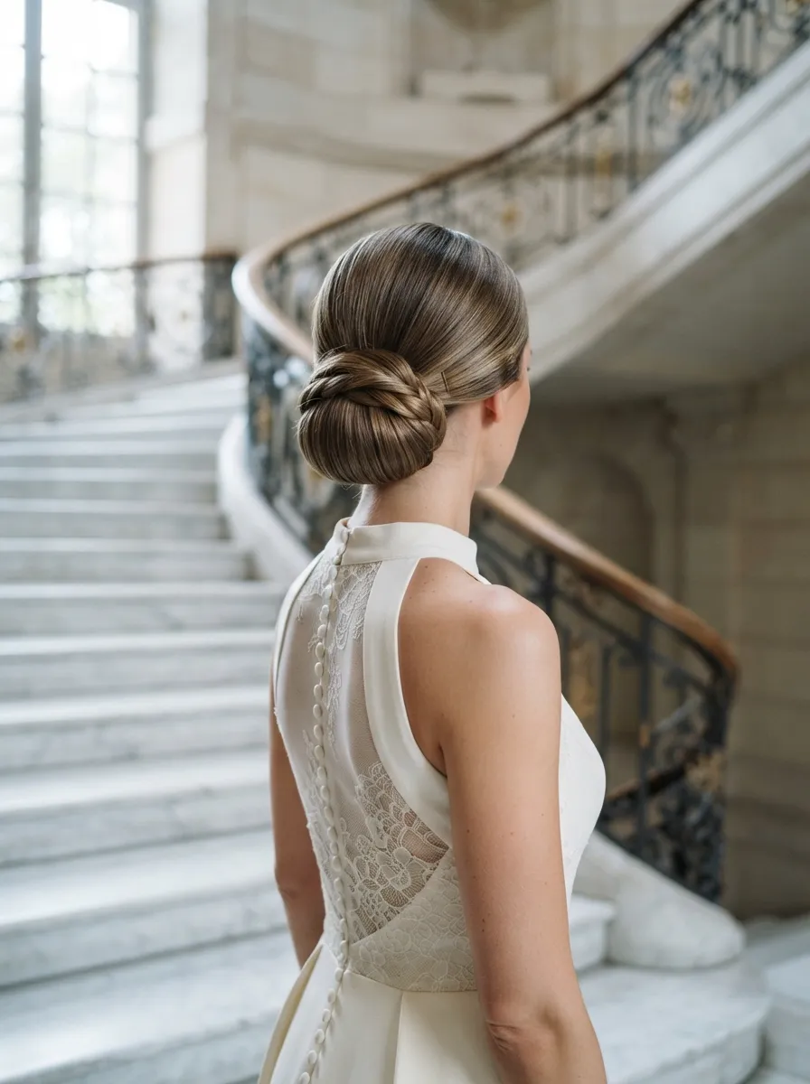 Rolled Chignon Updo