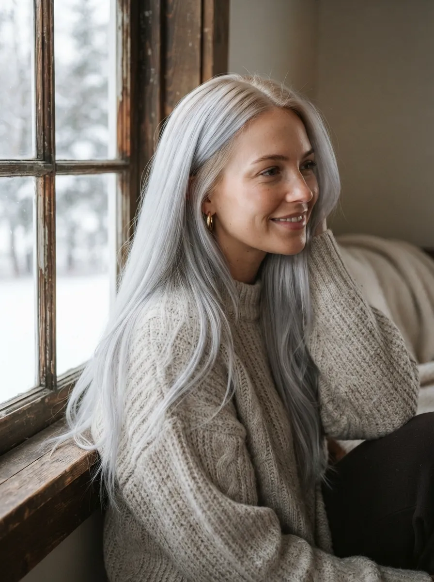 Rooted Icy Blonde