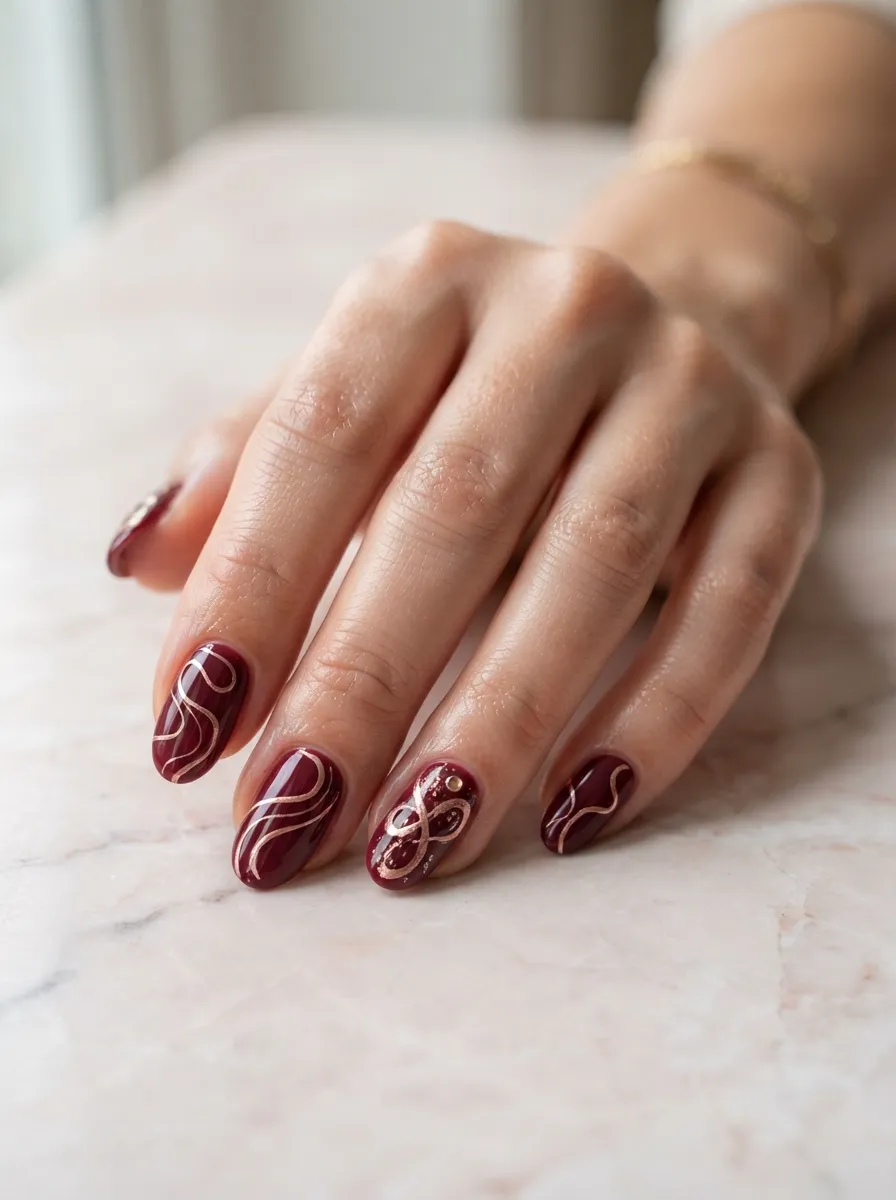 Rose Gold Swirl