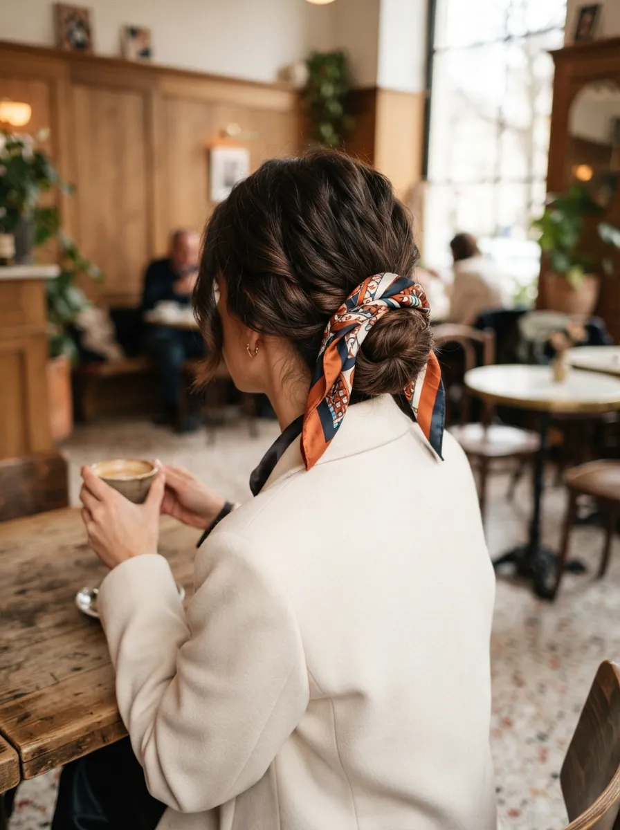 Scarf Twist Updo