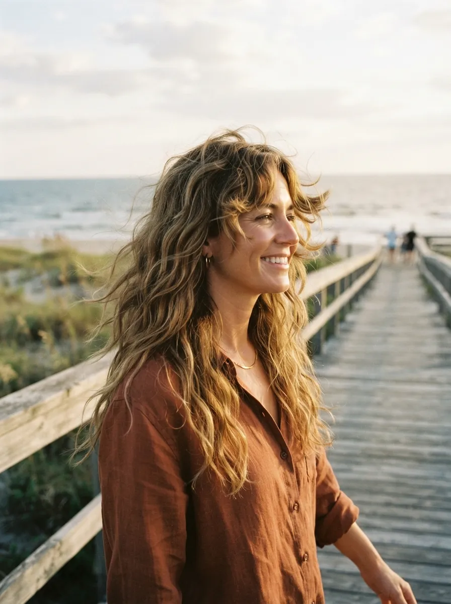 Shag Wavy Hair Texture