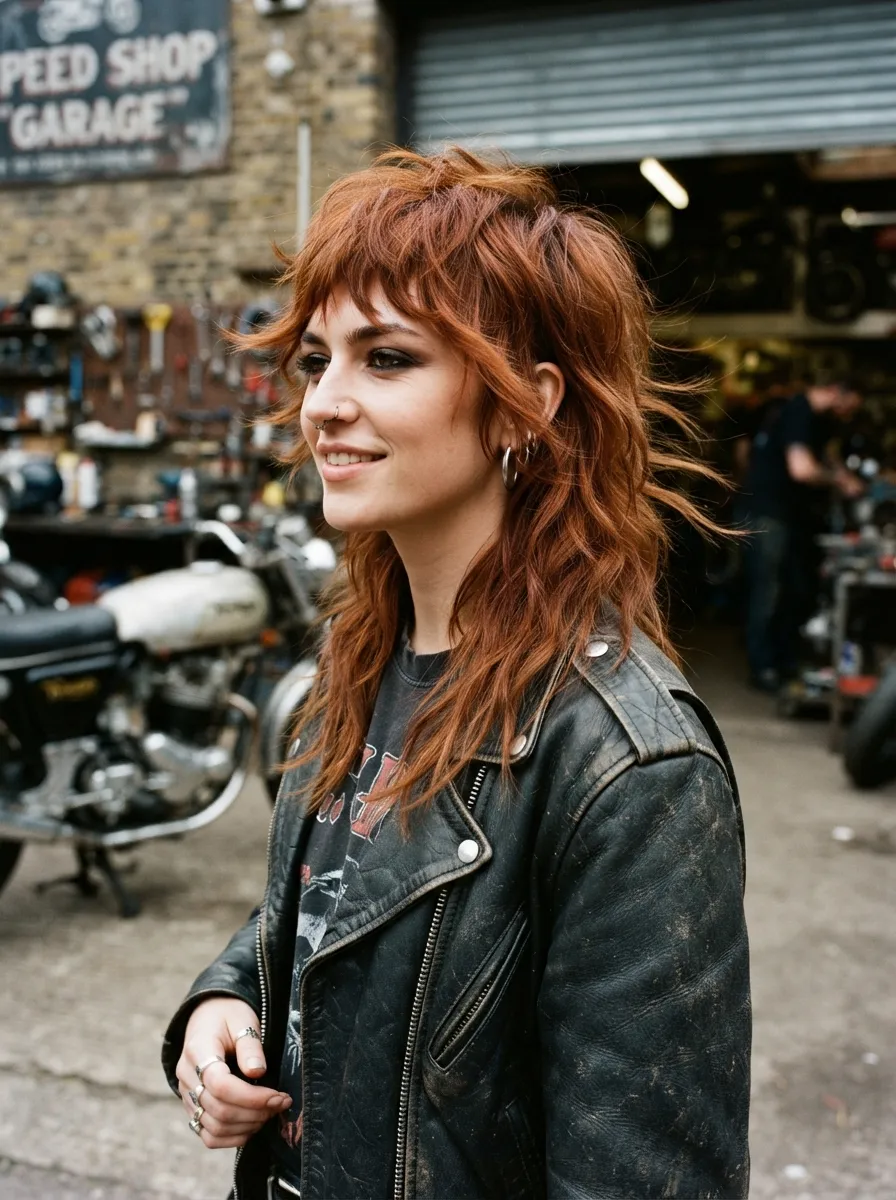 Shaggy Mullet Bangs