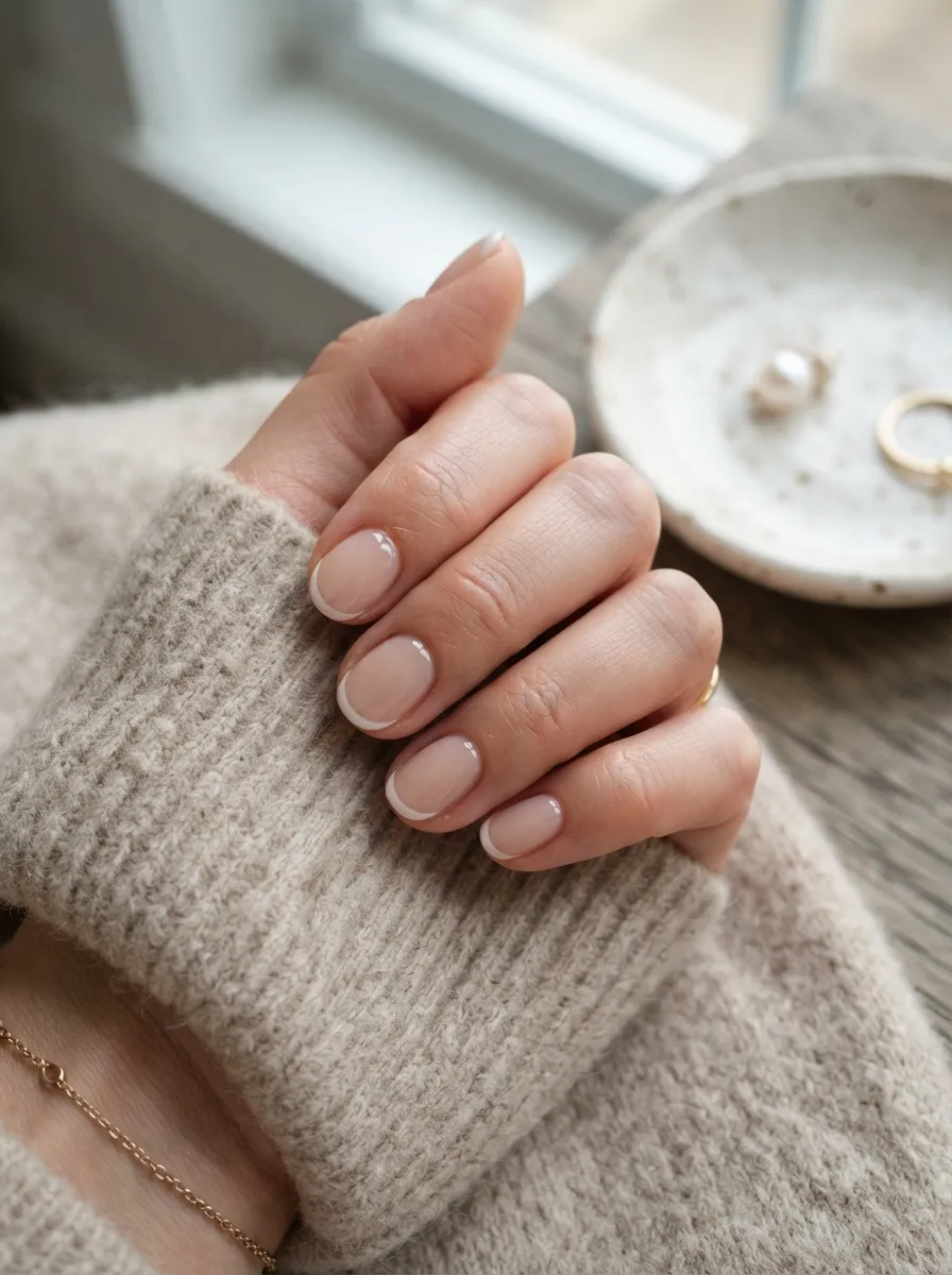 Sheer French Tips