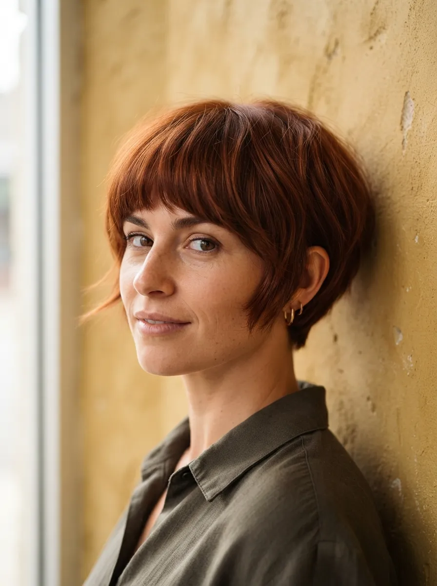 Short Rounded Shag Fringe