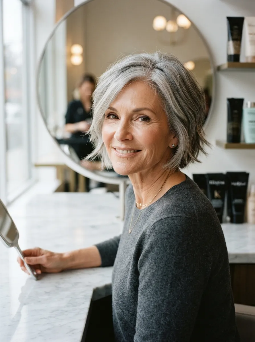 Short Shag Bob Silver