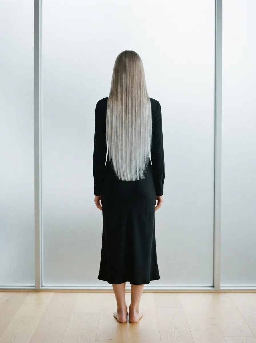 Silver Ombre Straight