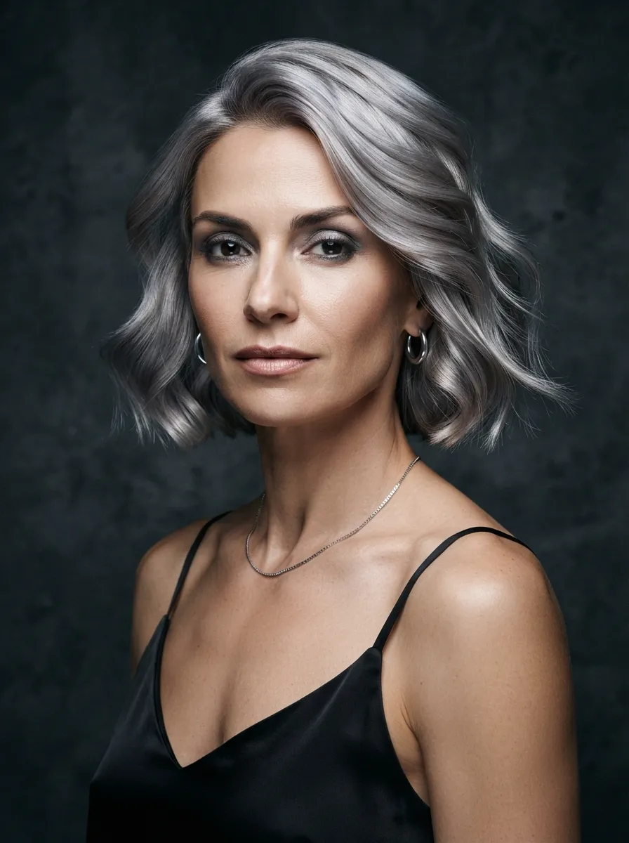 Silvery Gloss Bob