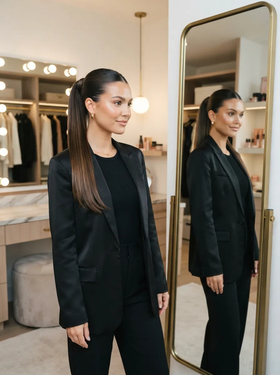Sleek Ponytail Tuck