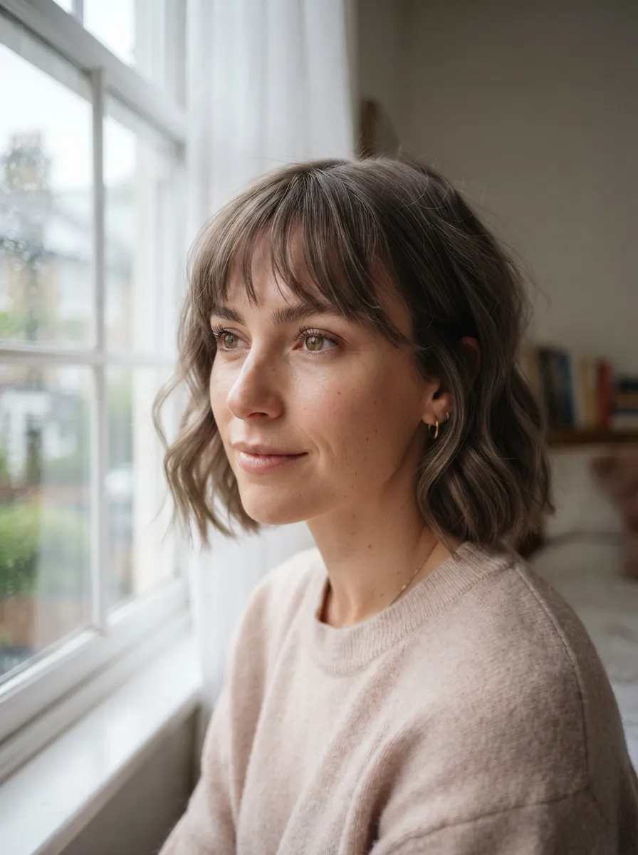 Soft Bangs Bob