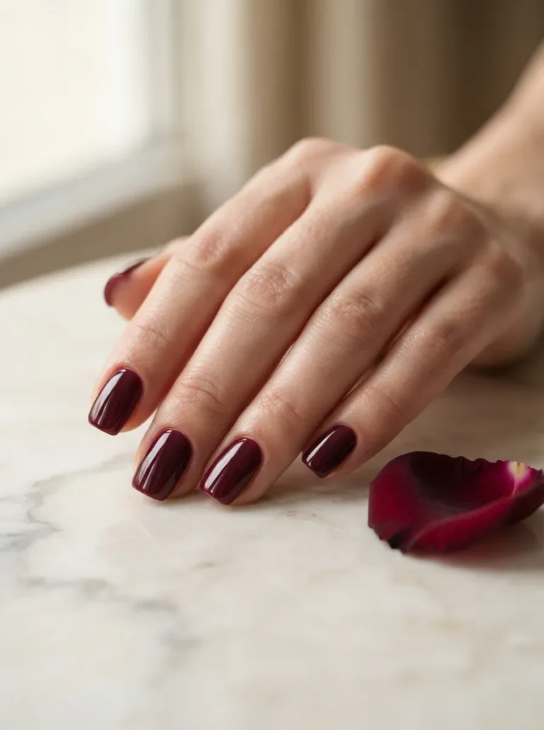 Solid Burgundy Color