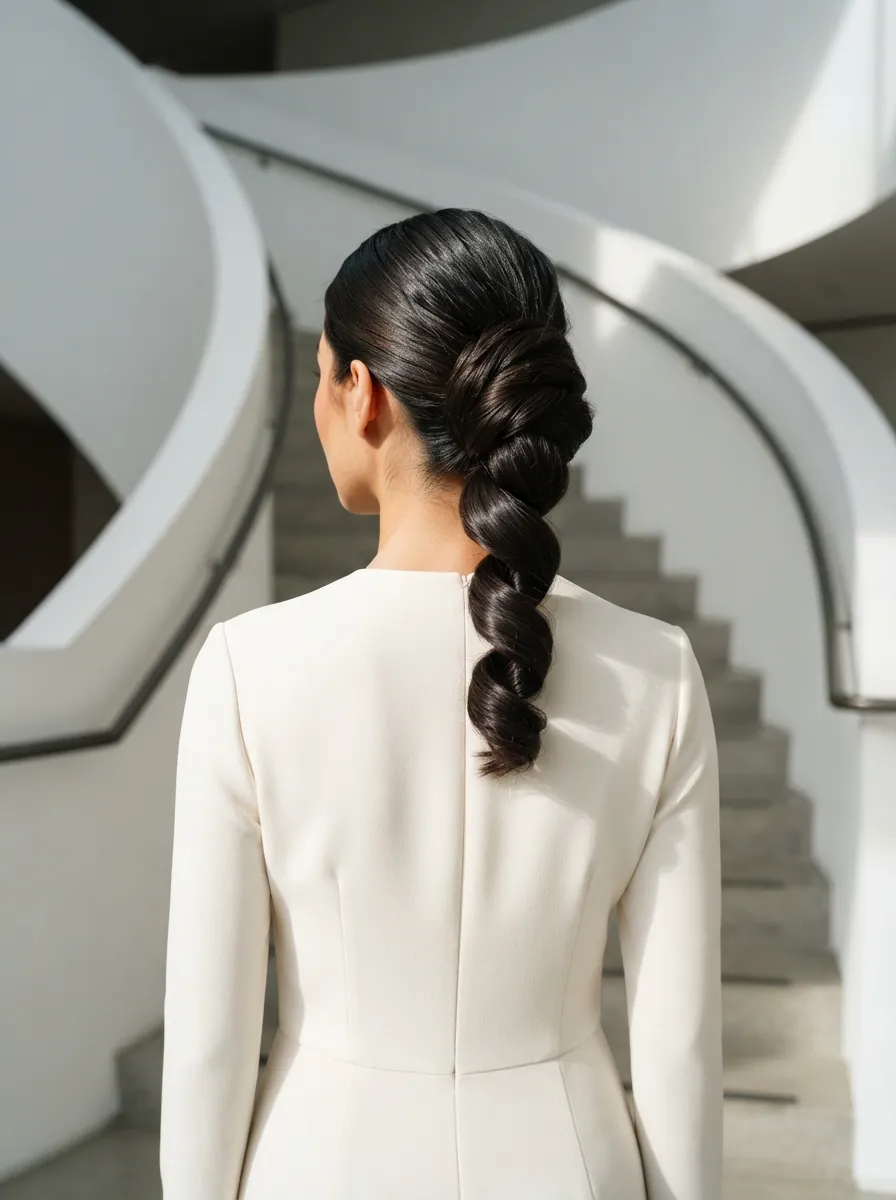 Spiral Wrap Chignon
