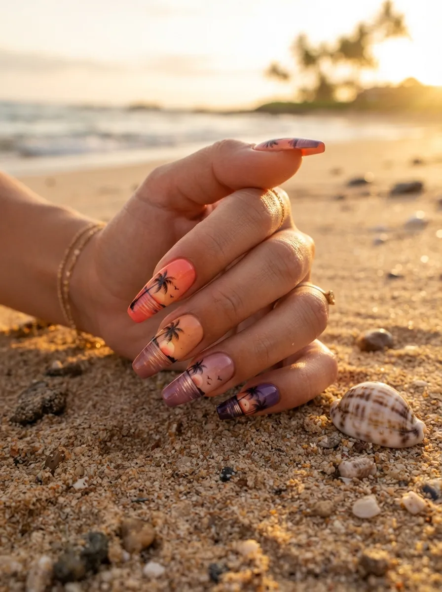 Sunset Beach Nails
