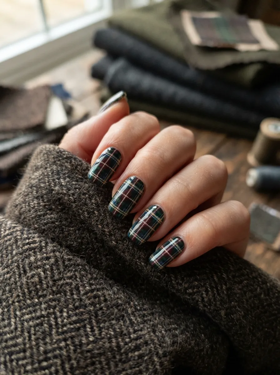 Tartan Pattern Nails