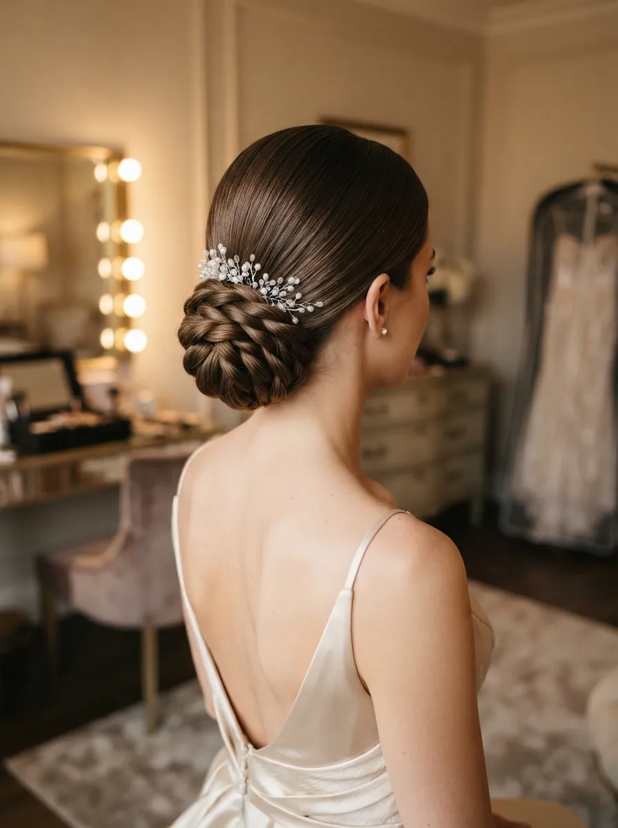 Twisted Slicked Bun