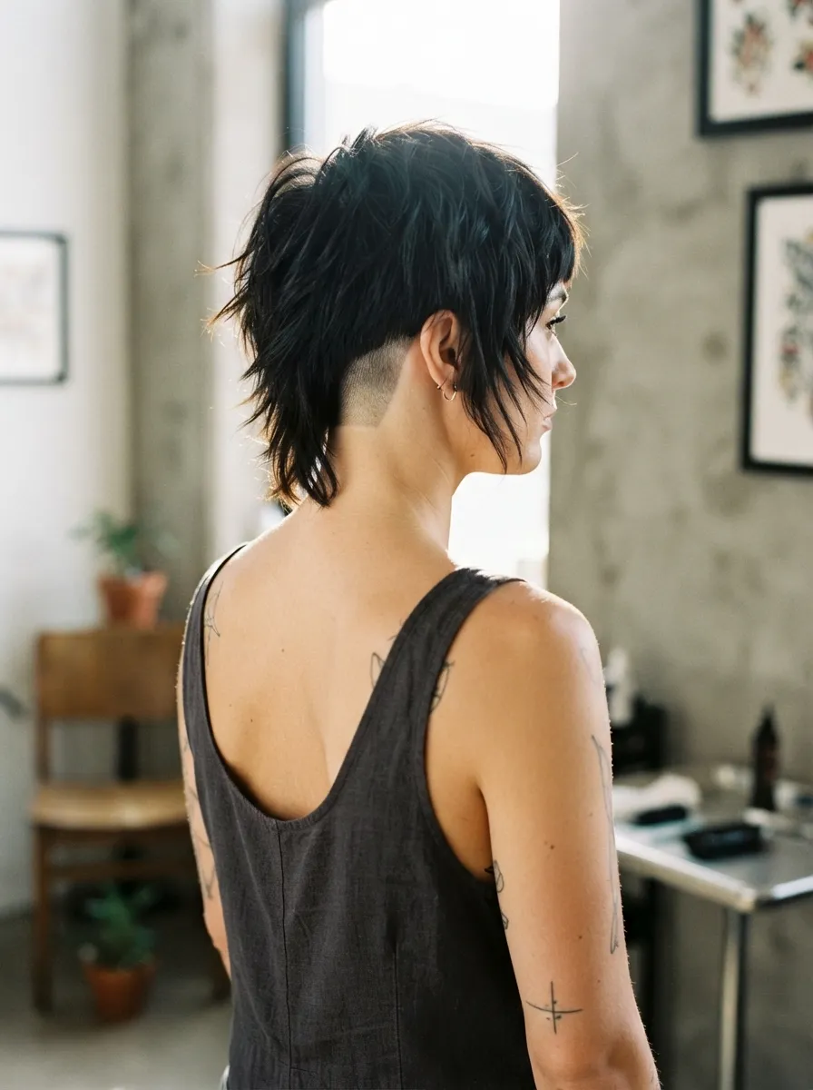 Undercut Textured Shag