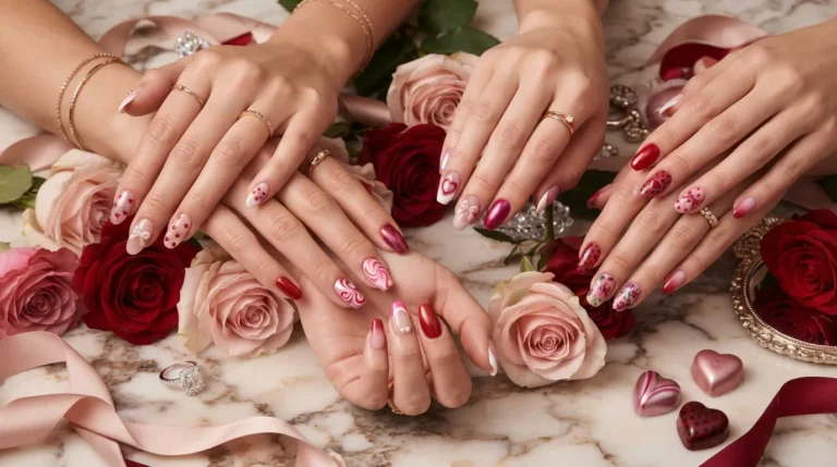 24 Valentine Day Nails Ideas for Sweet Romantic Style