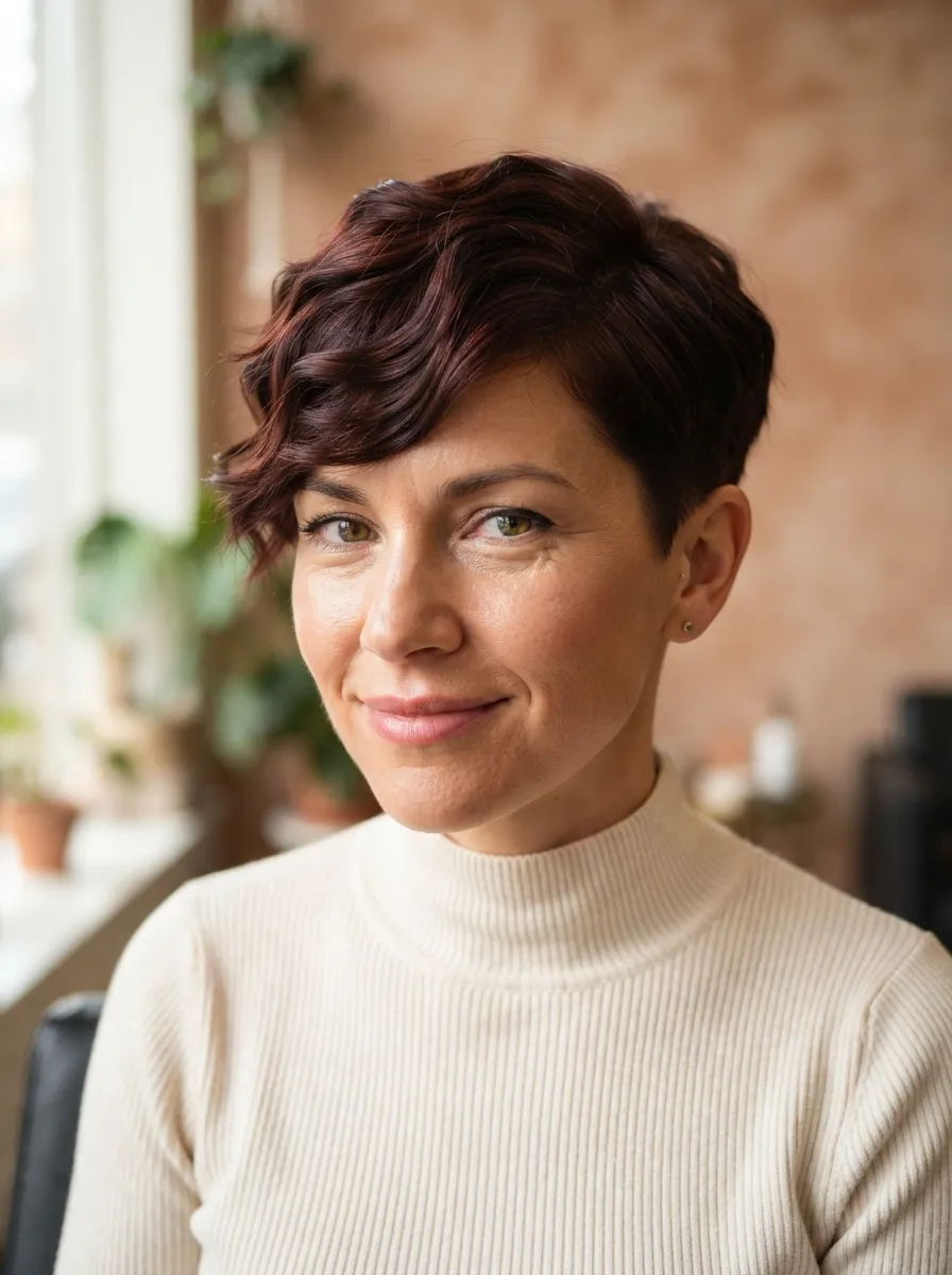 Wavy Pixie Cut