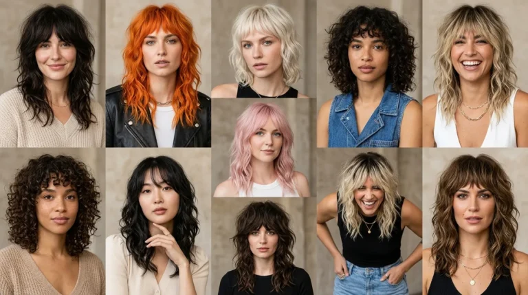 20 Wavy Wolf Cut Ideas for Soft Edgy Hair Style Looks
